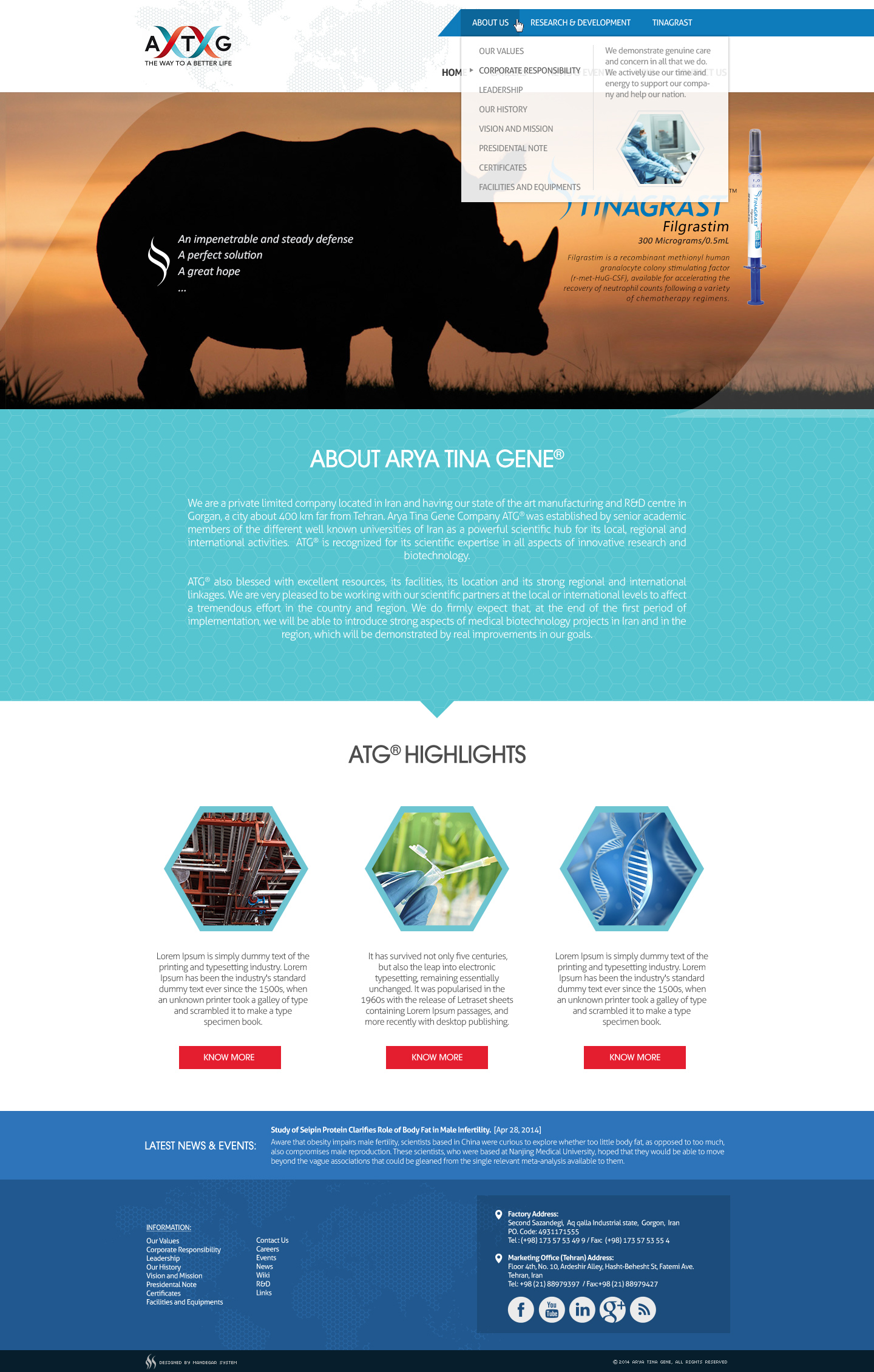 شرکت آریا تینا ژن